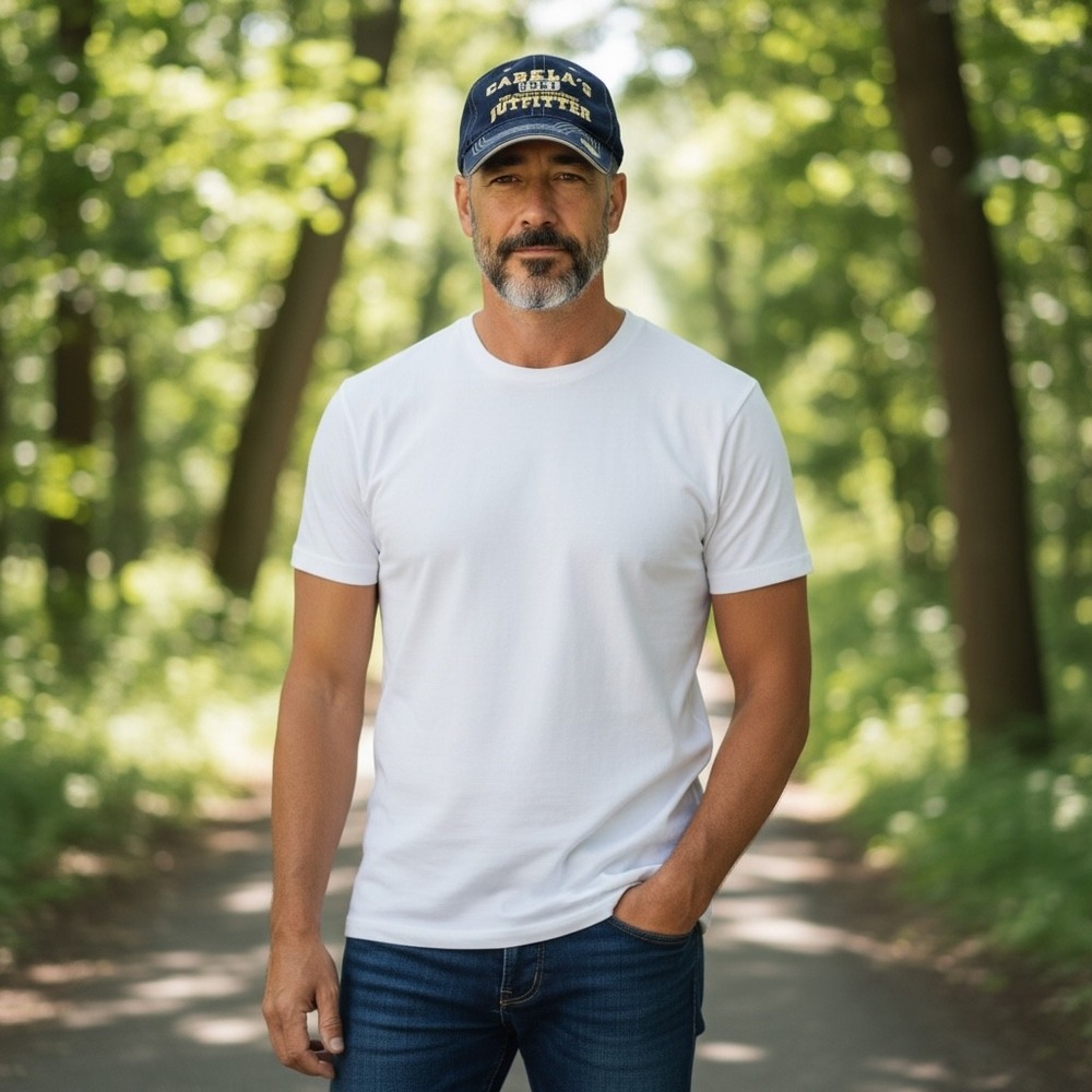 Cabelas The Worlds Foremost Outfitter 1961 Navy Blue Adjustable Baseball Hat Cap